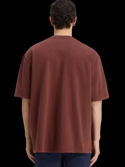 Sale Scotch & Soda 3 crosses loose fit chest pocket t-shirt Wine