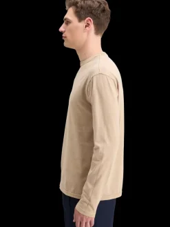 Clearance Scotch & Soda 3 CROSSES PROGRAM RELAXED FIT T-SHIRT LS Mocha