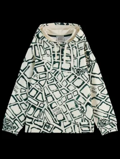 New Scotch & Soda All over printed hoodie NieuwAmsterdamCitySoftIce
