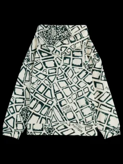 New Scotch & Soda All over printed hoodie NieuwAmsterdamCitySoftIce
