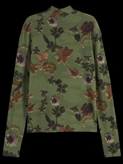 Fashion Scotch & Soda AOP LONG SLEEVE T-SHIRT