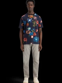 Outlet Scotch & Soda Aop t-shirt NightFlowerAOP