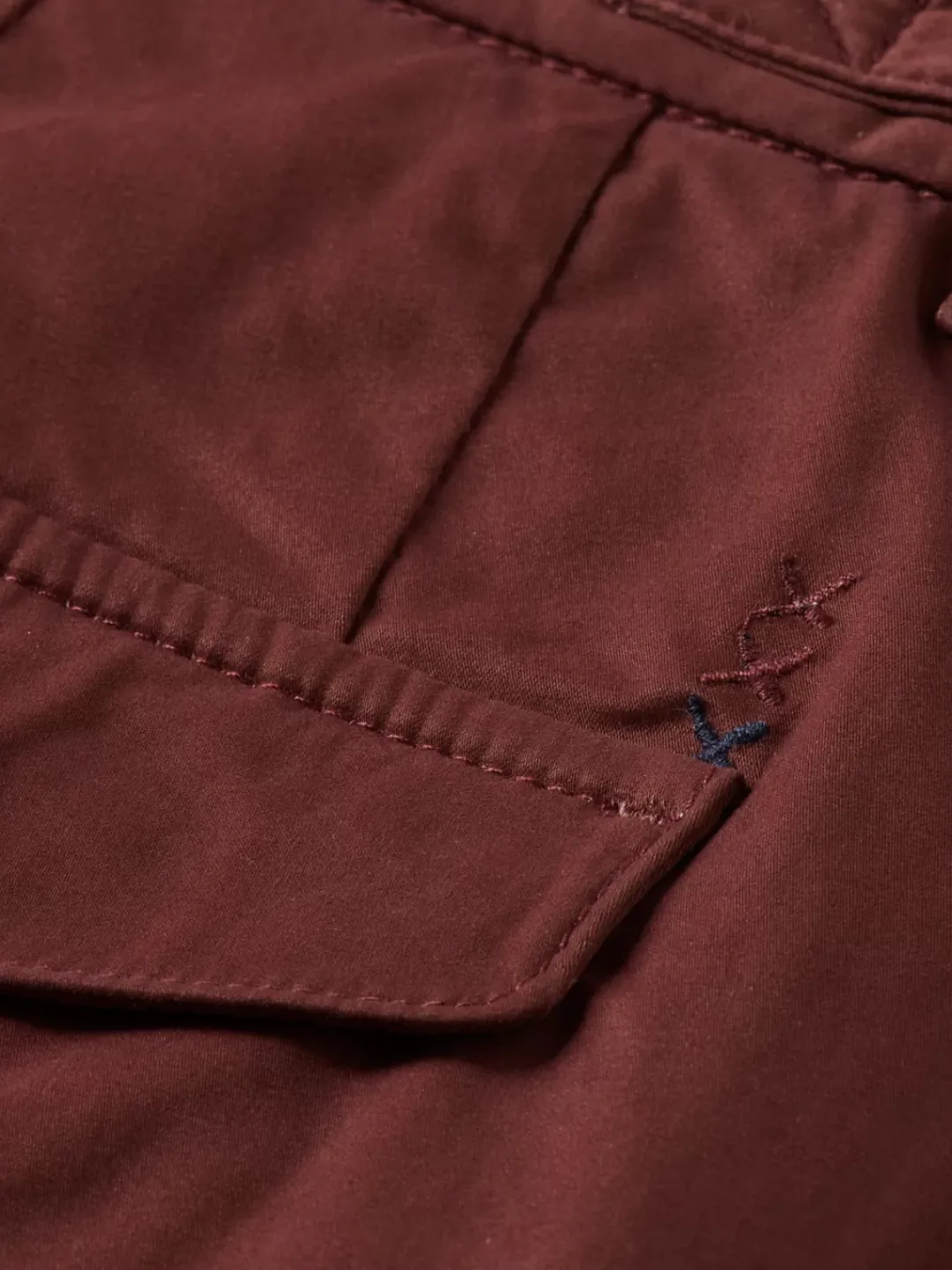 Discount Scotch & Soda BLAKE - PLEATED SATINE CHINO RichMahogany