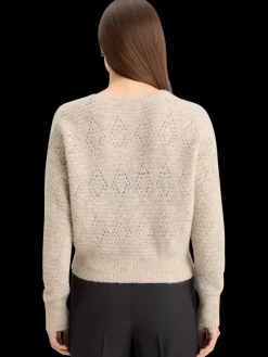 Discount Scotch & Soda BOUCL V-NECK RELAXED PULLOVER OatmealMelange