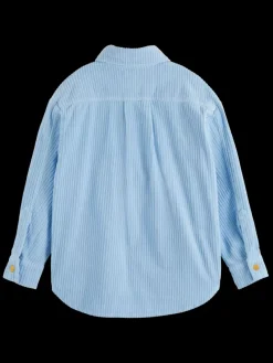 New Scotch & Soda BOXY CORDUROY OVERSHIRT PacificBlue
