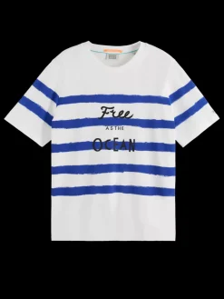 Clearance Scotch & Soda BRETON STRIPE RELAXED FIT T-SHIRT BretonStripe