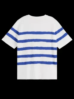 Clearance Scotch & Soda BRETON STRIPE RELAXED FIT T-SHIRT BretonStripe