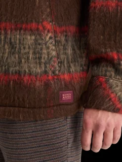 New Scotch & Soda BRUSHED WOOL BLEND OVERSHIRT Parchment