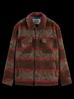 New Scotch & Soda BRUSHED WOOL BLEND OVERSHIRT Parchment