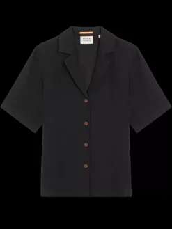 Discount Scotch & Soda CAMP SHIRT IN LINEN