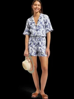 Discount Scotch & Soda CAMP SHIRT IN LINEN
