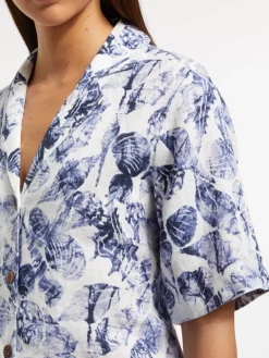 Discount Scotch & Soda CAMP SHIRT IN LINEN