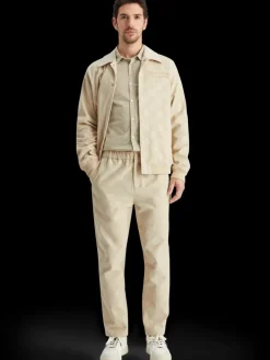 New Scotch & Soda Check-patterned corduroy college jacket Parchment
