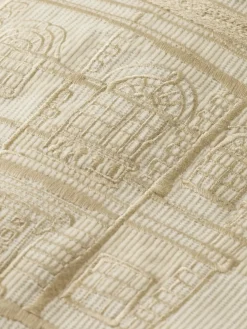 New Scotch & Soda Check-patterned corduroy college jacket Parchment