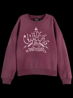 Discount Scotch & Soda CHEST ARTWORK BOYFRIEND FIT SWEATSHIRT
