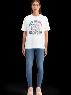 Best Scotch & Soda CHEST ARTWORK LOOSE FIT T-SHIRT White