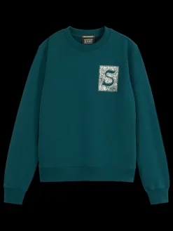 Best Scotch & Soda CHEST ARTWORK REGULAR FIT SWEATSHIRT