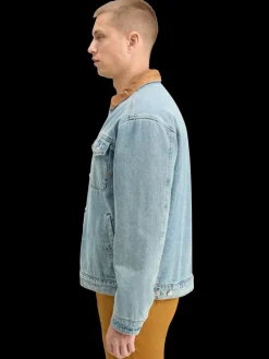 Fashion Scotch & Soda CORD COLLAR INDIGO TEDDY JACKET WashedIndigo