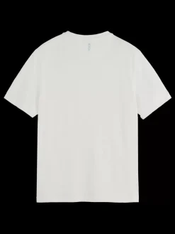 Outlet Scotch & Soda Cotton linen t-shirt