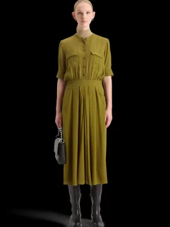 New Scotch & Soda CREPE MIDI DRESS WITH CHEST POCKETS