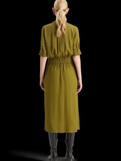 New Scotch & Soda CREPE MIDI DRESS WITH CHEST POCKETS