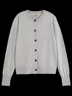 Outlet Scotch & Soda CREW NECK RELAXED CARDIGAN
