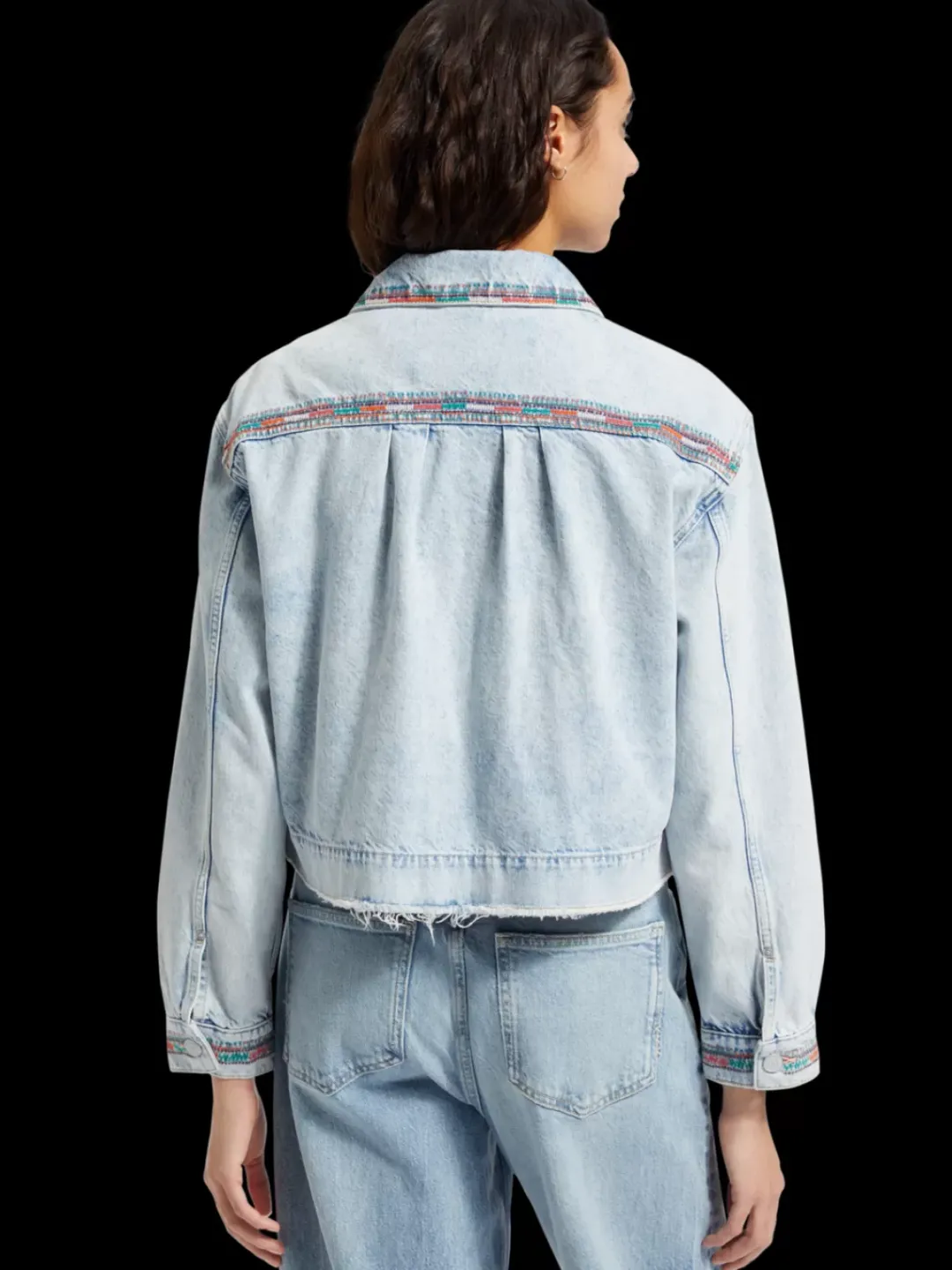 New Scotch & Soda CROPPED DENIM JACKET - SEA STAR SeaStar