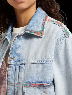 New Scotch & Soda CROPPED DENIM JACKET - SEA STAR SeaStar