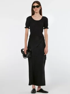 Hot Scotch & Soda Crushed Satin Skirt