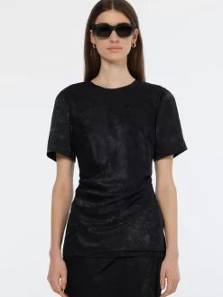Discount Scotch & Soda Crushed Satin Wrap Top