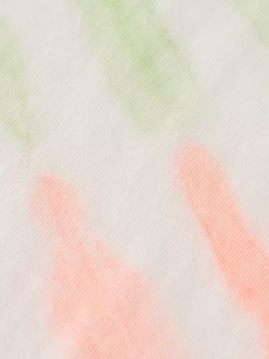 Clearance Scotch & Soda Diagonal tie dye t-shirt Swan/NeonTieDye