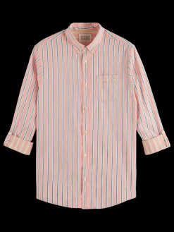Sale Scotch & Soda Dobby stripe roll up sleeves