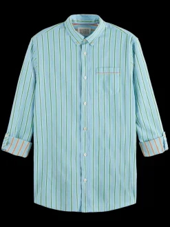 Sale Scotch & Soda Dobby stripe roll up sleeves