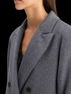 Outlet Scotch & Soda DOUBLE BREASTED TAILORED WOOL BLEND COAT CharcoalMelange