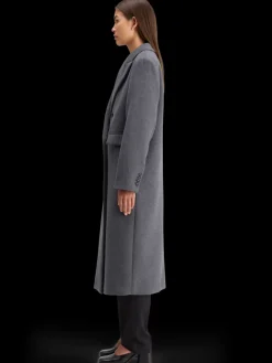 Outlet Scotch & Soda DOUBLE BREASTED TAILORED WOOL BLEND COAT CharcoalMelange