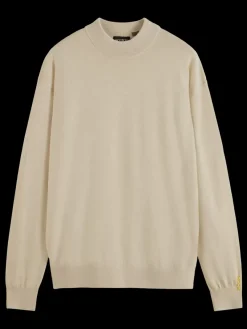 New Scotch & Soda DROPPED SHOULDER MOCK NECK SWEATER