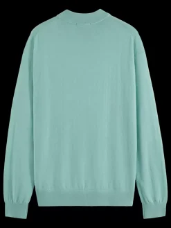 New Scotch & Soda DROPPED SHOULDER MOCK NECK SWEATER