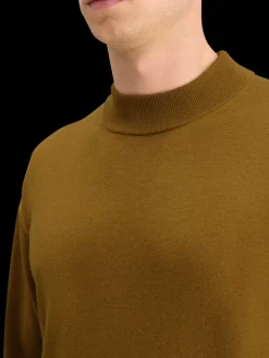 New Scotch & Soda DROPPED SHOULDER MOCK NECK SWEATER