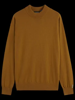 New Scotch & Soda DROPPED SHOULDER MOCK NECK SWEATER