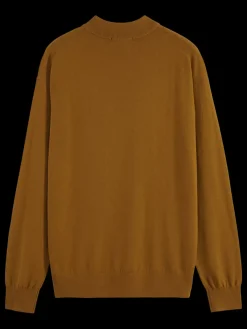 New Scotch & Soda DROPPED SHOULDER MOCK NECK SWEATER