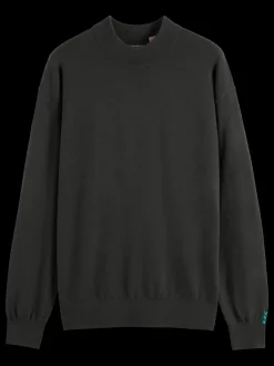 New Scotch & Soda DROPPED SHOULDER MOCK NECK SWEATER