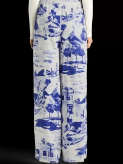 New Scotch & Soda Eleni printed pyjama pant JourneyoftheFreeMindBlue