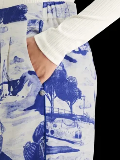 New Scotch & Soda Eleni printed pyjama pant JourneyoftheFreeMindBlue