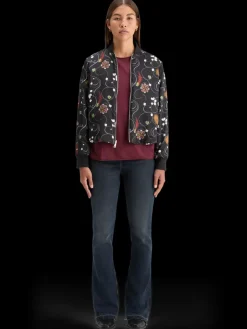 Discount Scotch & Soda ELEVATED REVERSIBLE BOMBER EveningBlack