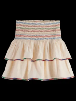 Online Scotch & Soda EMBROIDERED MINI SKIRT SoftIce