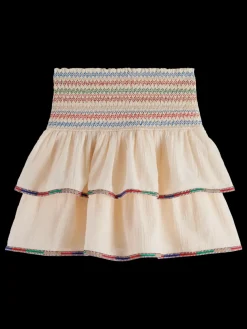 Online Scotch & Soda EMBROIDERED MINI SKIRT SoftIce