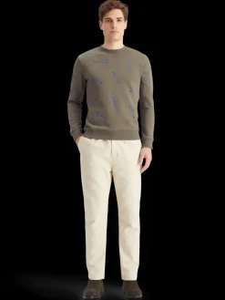 Clearance Scotch & Soda Embroidered sweatshirt PoetryReadingAOP