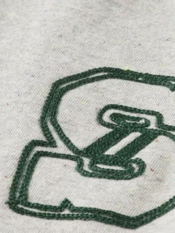 Discount Scotch & Soda EMBROIDERY ARTWORK SWEATPANTS IN NEPS QUALITY GreyMelange/ColourfulNeps