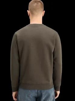 Best Scotch & Soda EMBROIDERY SWEATSHIRT Coffee