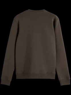 Best Scotch & Soda EMBROIDERY SWEATSHIRT Coffee